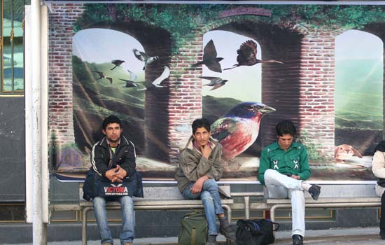 عکسای سه بعدی در ایستگاه های اتوبوس تهران !!